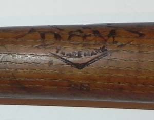 Dugout Treasures - Folk Art Baseball Bat, 1884