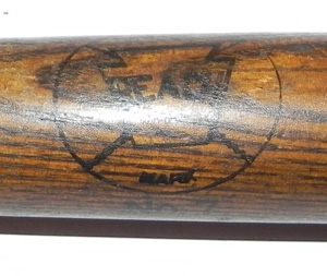 Spalding Model 200 S Wood 1915 Dead-Ball Era Baseball Bat 32